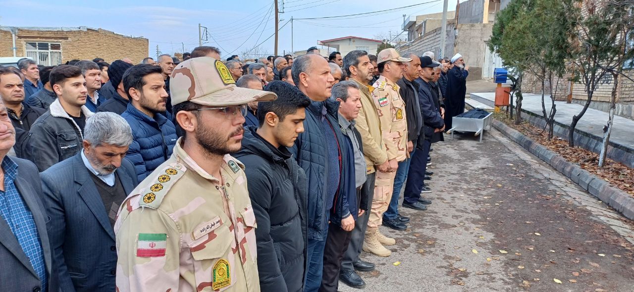 برگزاری مراسم تشییع و خاکسپاری پیشکسوت انتظامی مرحوم میرحسین حسینی در شهرستان جلفا