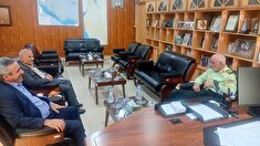 دیدار رئیس کانون بازنشستگان بوشهر با سردار حیدر سوسنی