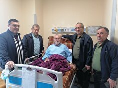 عیادت از پیشکسوت انتظامی علی بریجانی در شهرستان قائمشهر