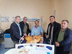 عیادت از پیشکسوت انتظامی رحمت رئیسی در شهرستان قائمشهر