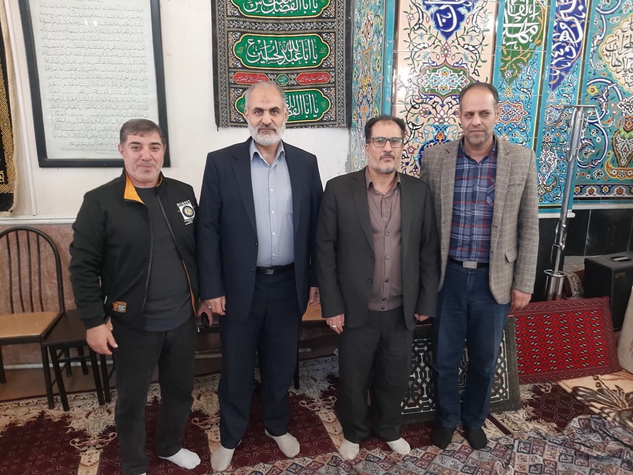 دیدار با سرهنگ بازنشسته حاج علی‌اصغر میرزالوی چهرگانی بمناسبت بازگشت از مکه مکرمه در شهرستان شبستر