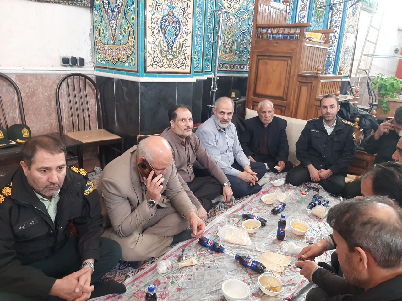 دیدار با سرهنگ بازنشسته حاج علی‌اصغر میرزالوی چهرگانی بمناسبت بازگشت از مکه مکرمه در شهرستان شبستر