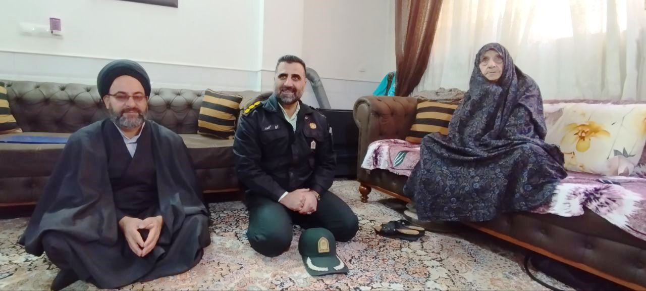 دیدار فرمانده انتظامی کاشان از خانواده معظم شهدا و پیشکسوتان دفاع مقدس