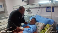 عیادت از بازنشسته علی ملکی در بیمارستان سجادیه تربت جام