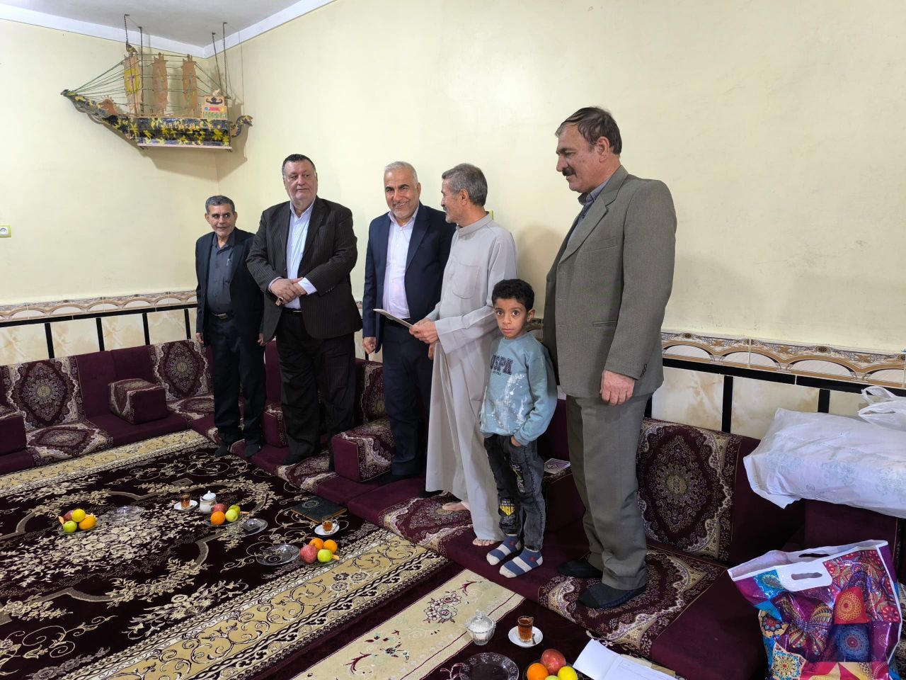 دیدار با 4 نفر از بازنشستگان شهرستان شادگان