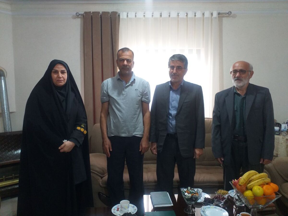 دیدار وتجلیل ازپیشکسوت کامبیز ویسی درشهرستان چالوس