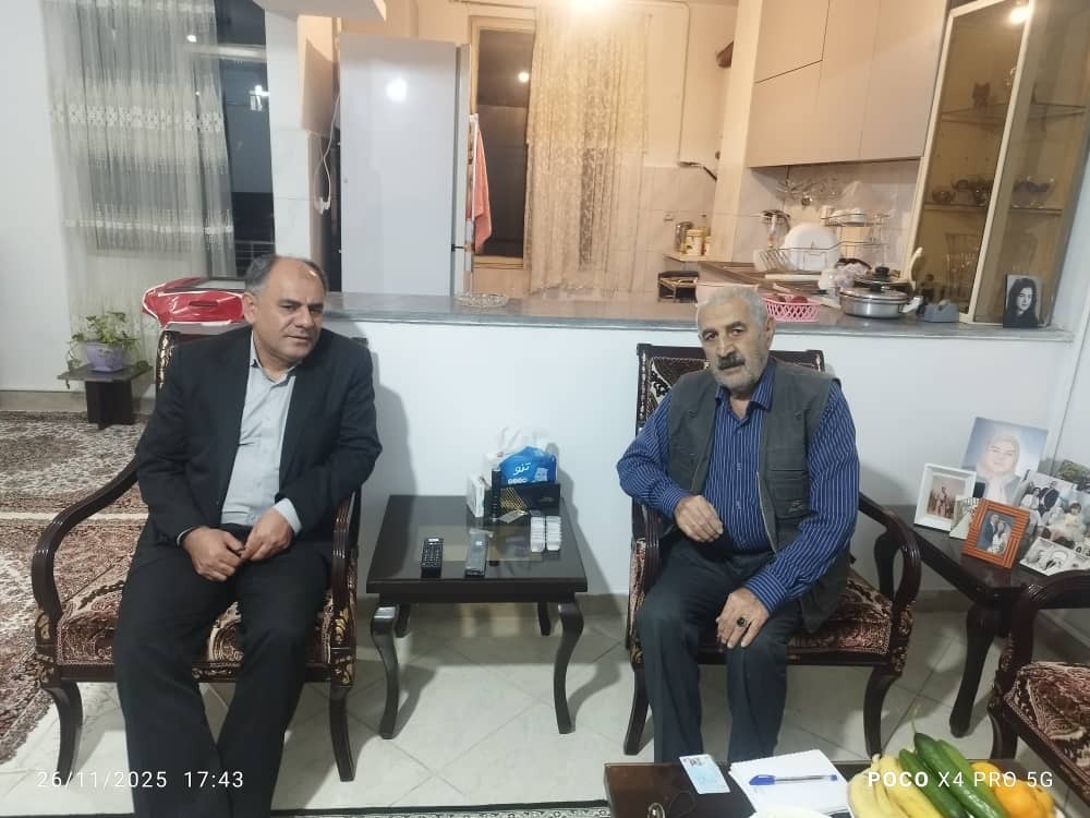 دیدار مدیر ارشد اداره بازنشستگی نیروهای مسلح استان البرز با 10 نفر از اعضای وابسته فراجا استان البرز